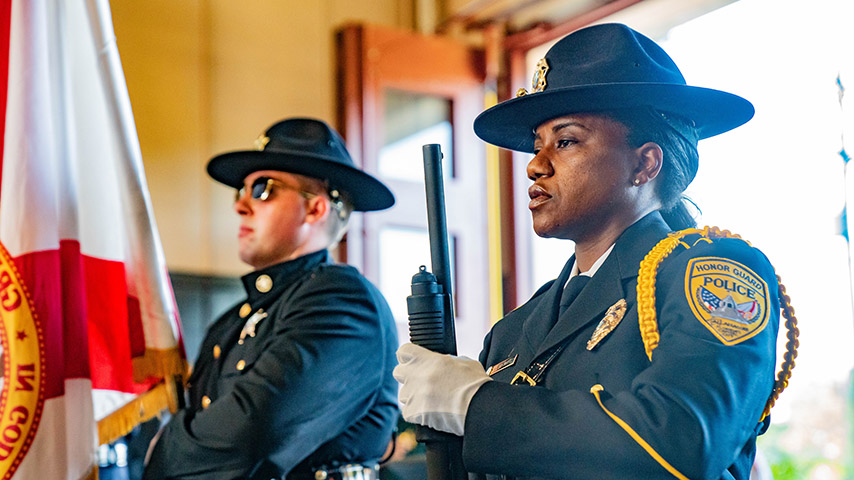 Honor Guard members